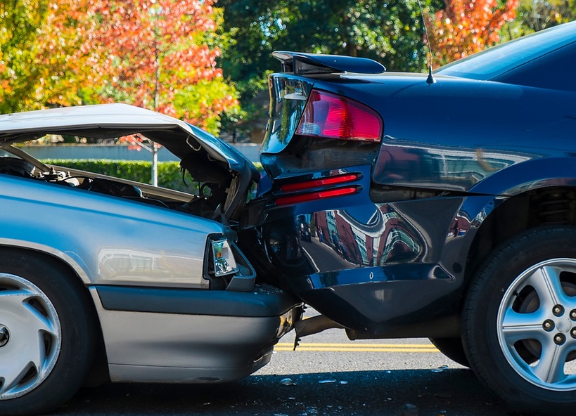 Vehicle involved in a road traffic accident